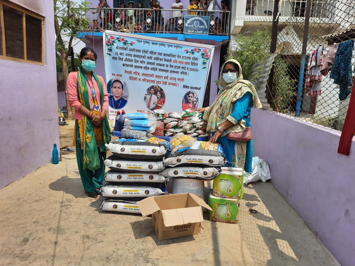 अभियान्ता लक्ष्मी बोगटी कुँवरको पहलमा सेफ हाउसलाई खाधन्न सहयोग